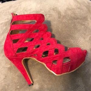 Open toe design high heels 👠